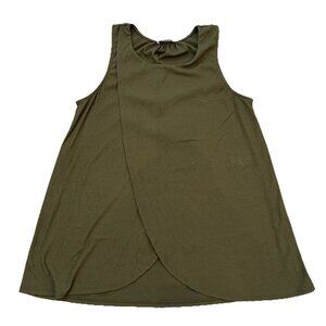 Gilli Women’s Maternity Sleeveless Nursing Top Size Large Olive Green Tank